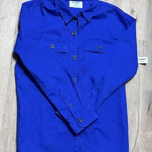 Old Navy button-up shirt kids Blue XL 14/16